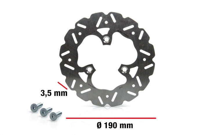 Disco freno whoop disc MHR Ø esterno 190 - spessore 3,5mm