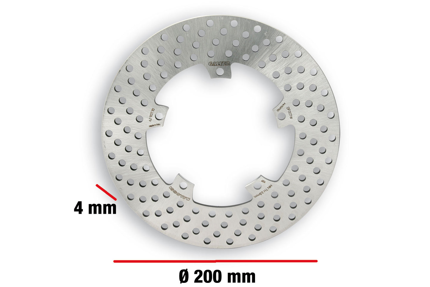 Disco freno brake power disc MHR Ø esterno 200 - spessore 4mm